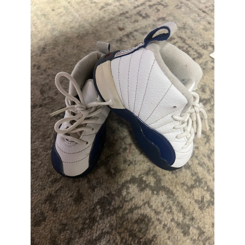 Jordan‎ 12 Retro French Blue Toddler Sneakers White Blue 850000-113 Size 8C